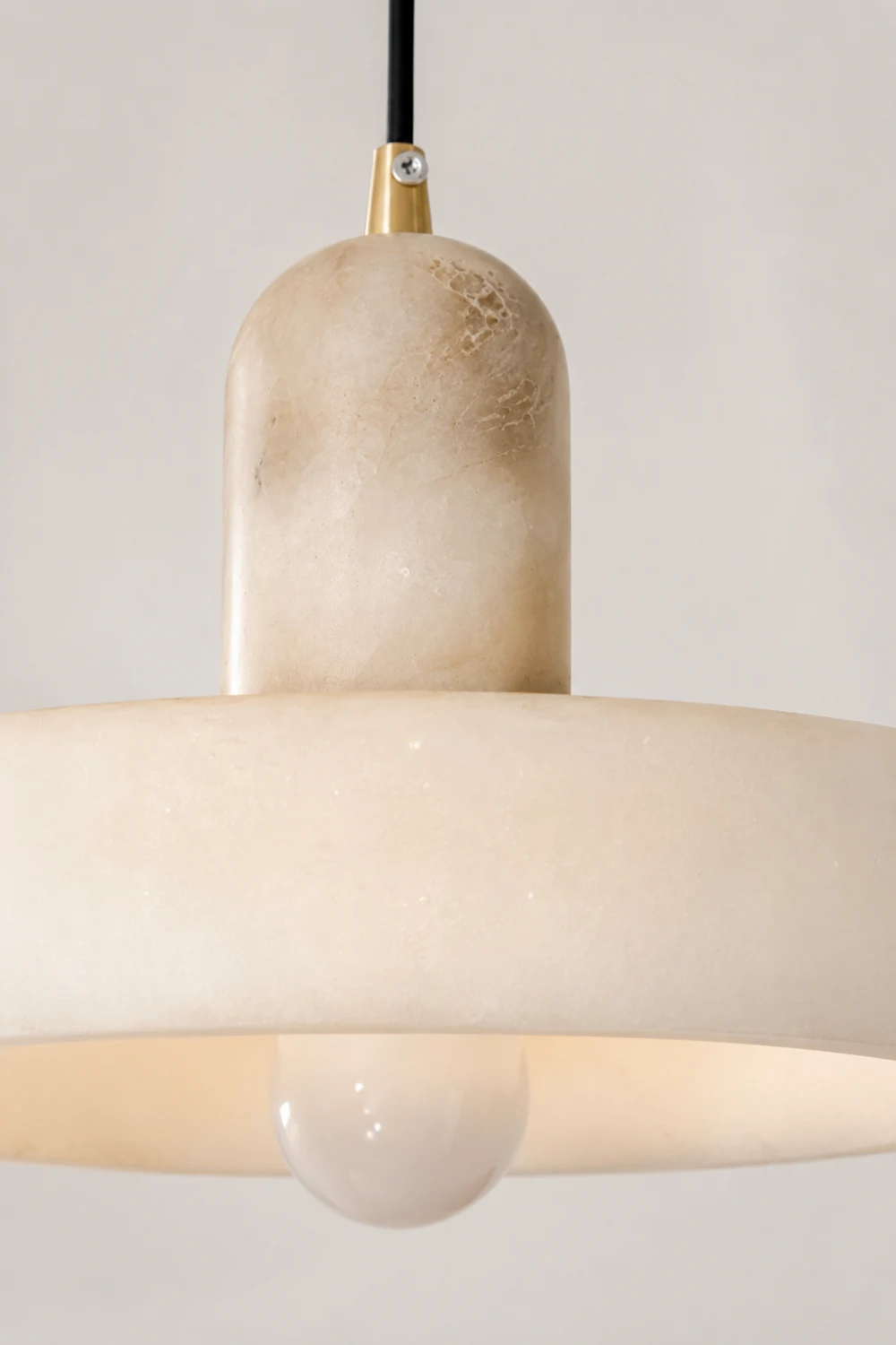 Disc Orb Alabaster Pendant Lamp - Lumpaz