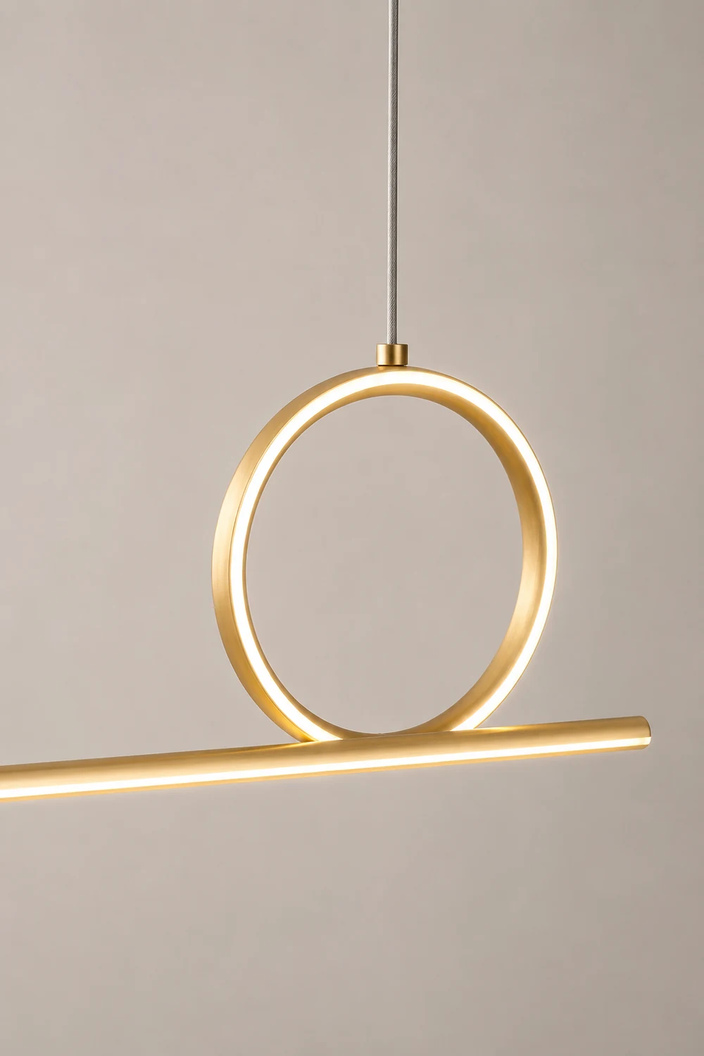 Centre Loop Linear Pendant Lamp - Lumpaz