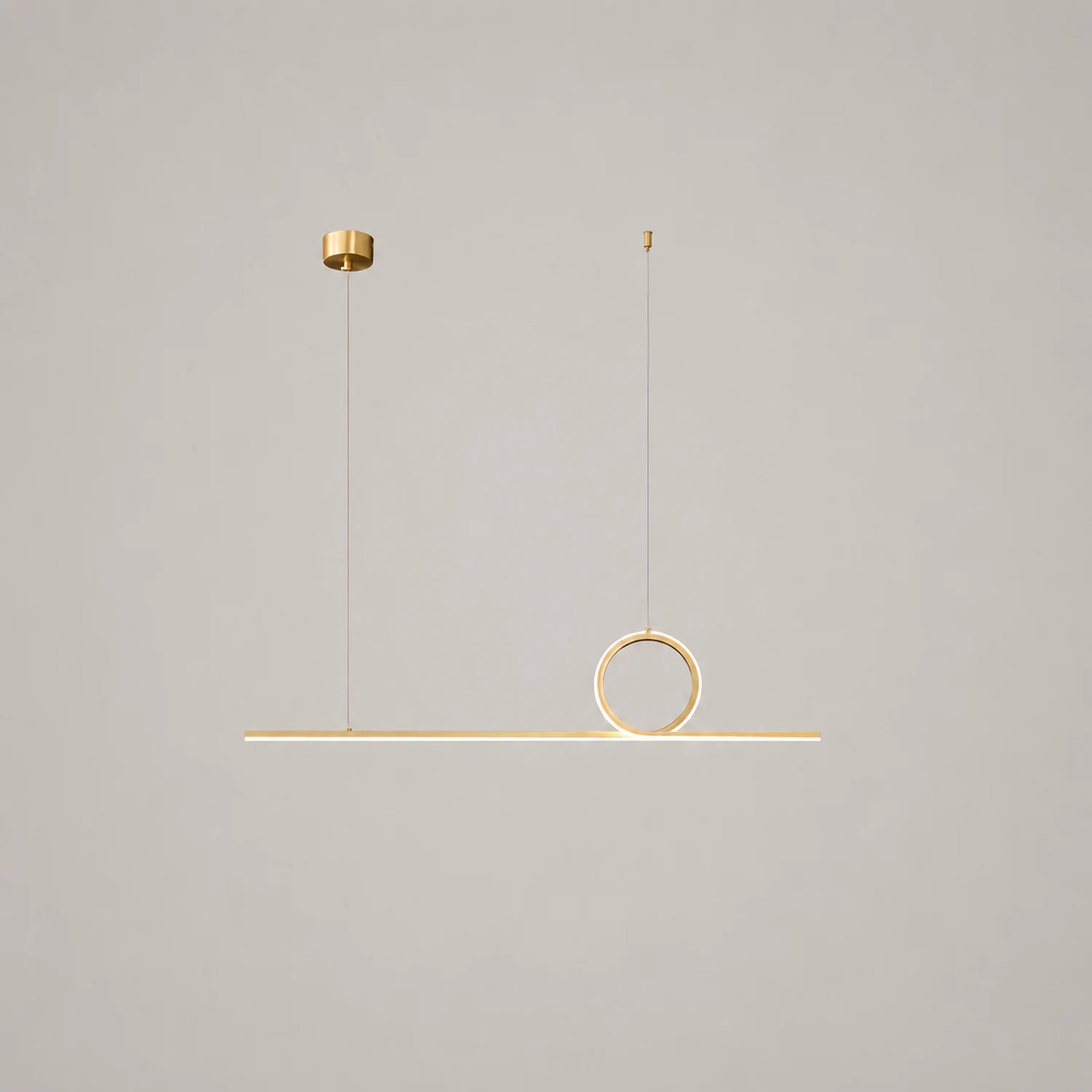 Centre Loop Linear Pendant Lamp - Lumpaz