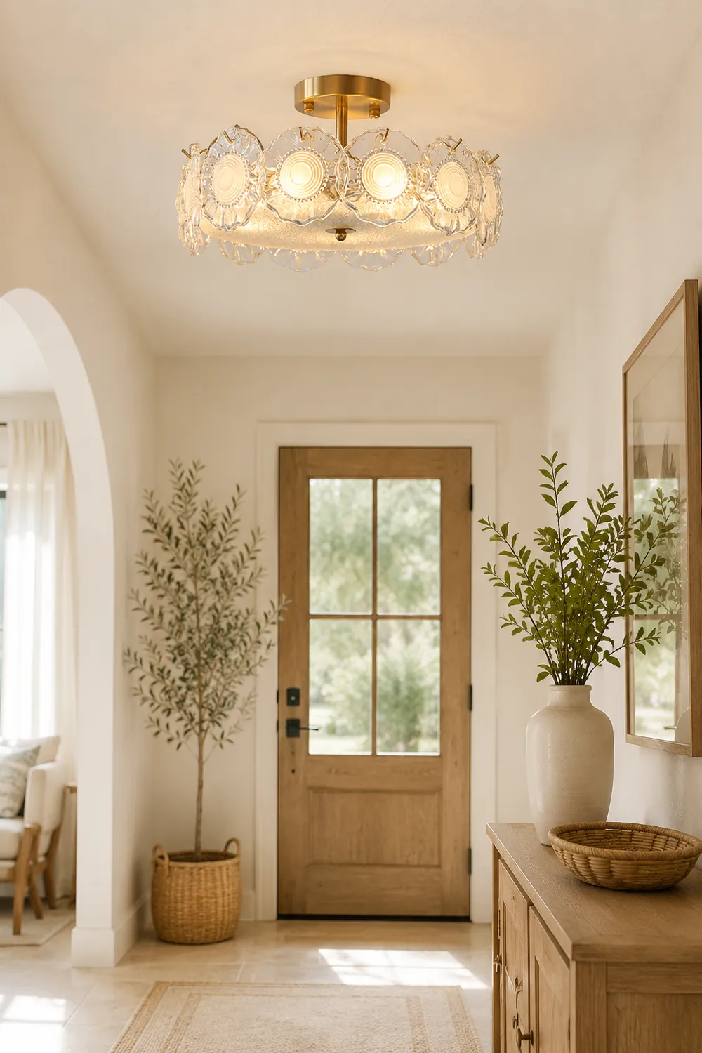 Pobllem Glass Ceiling Lamp - Lumpaz