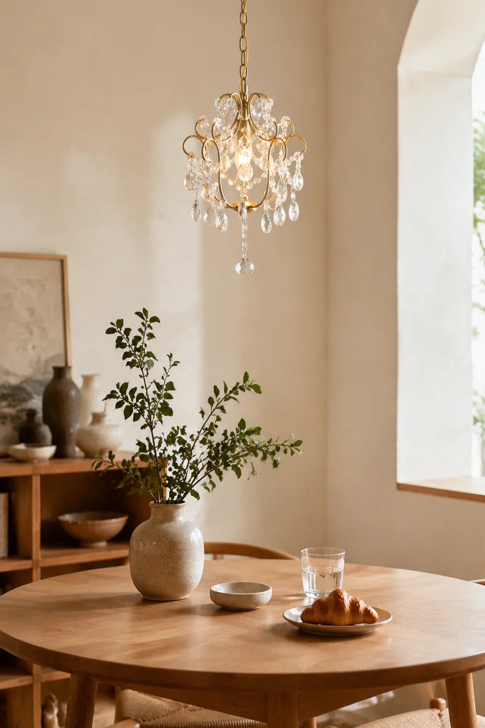 Gilded Crystal Pendant Lamp - Lumpaz
