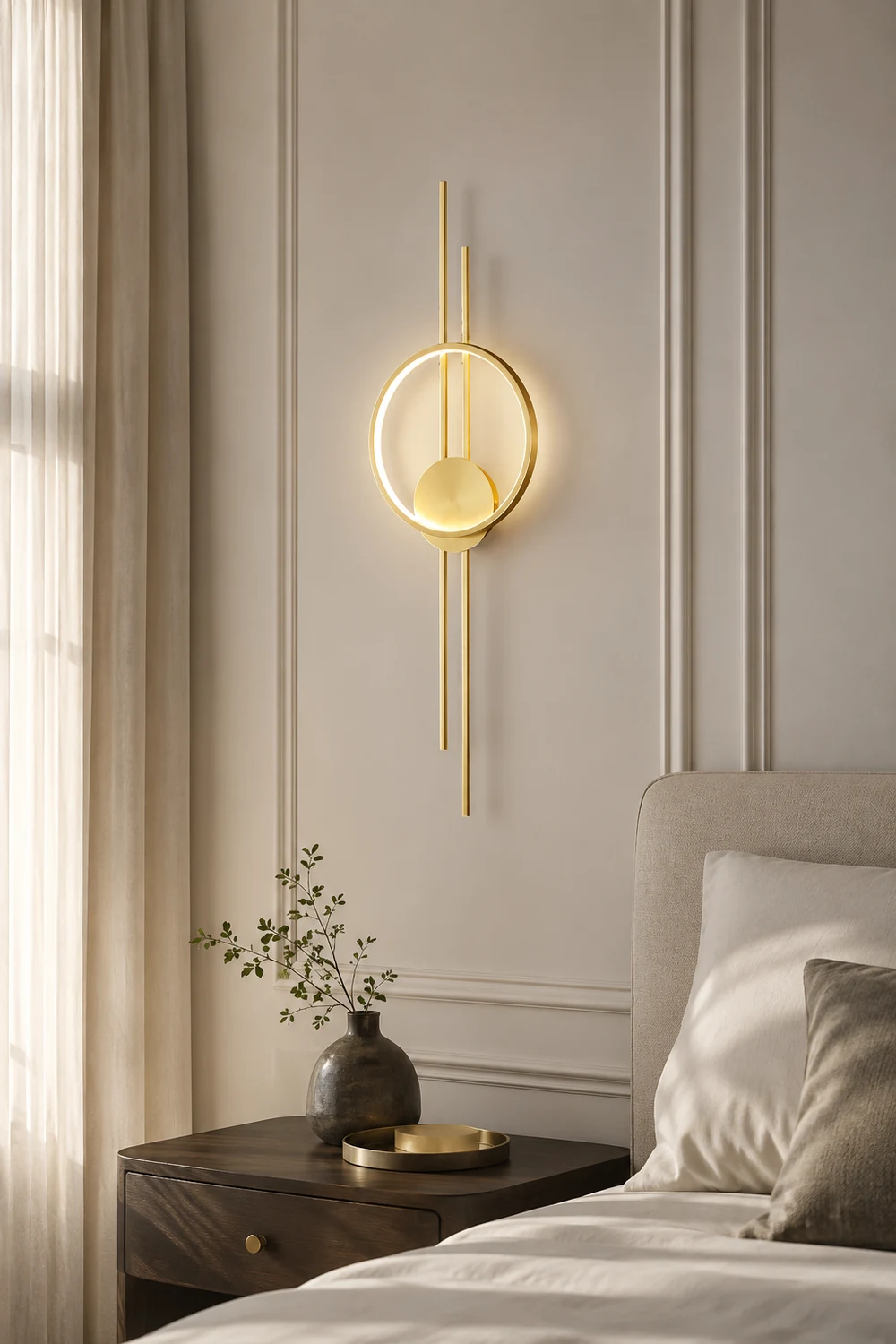 Circle And Line Wall Lamp - Lumpaz