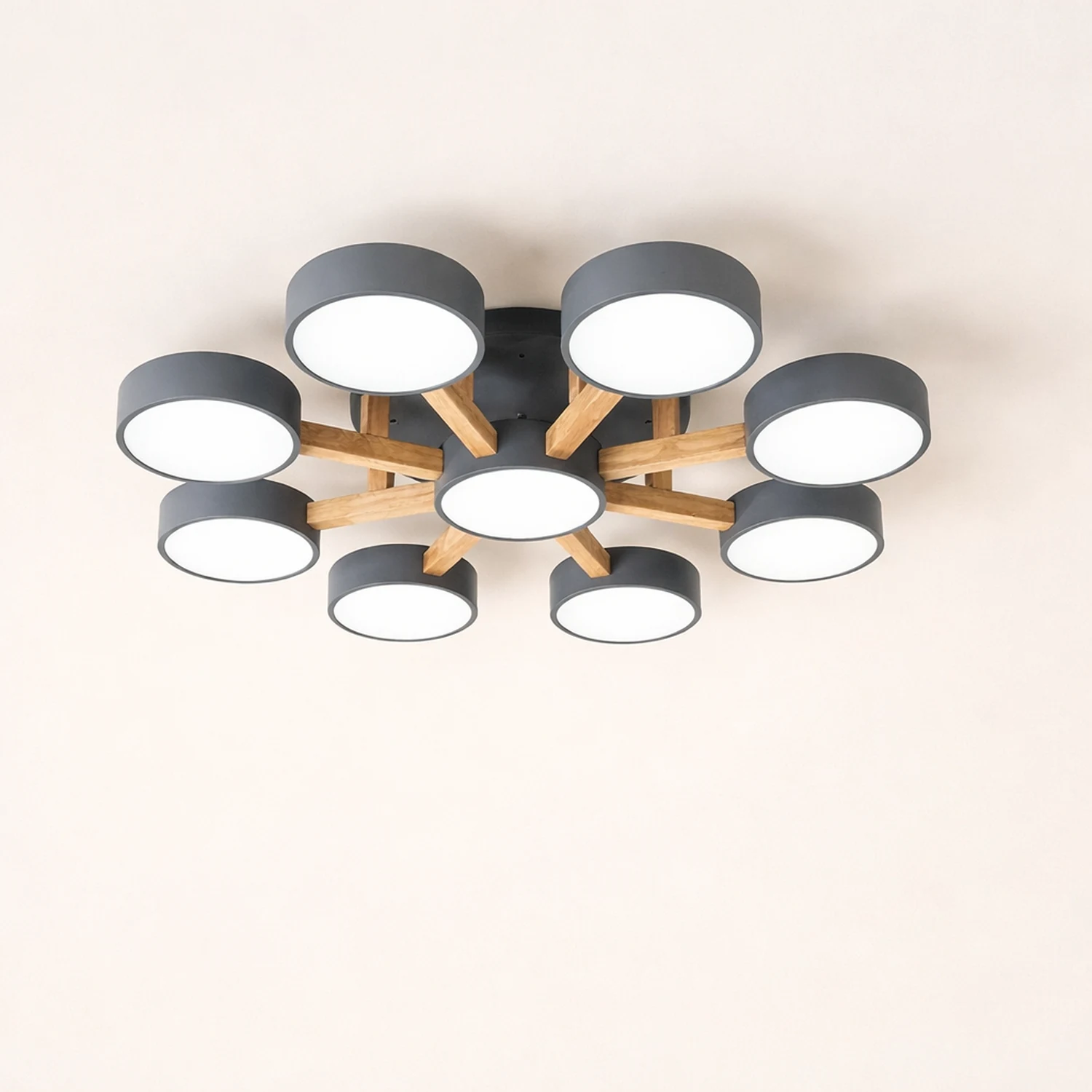Contemporary Acrylic Multi-Heads Ceiling Light - Lumpaz