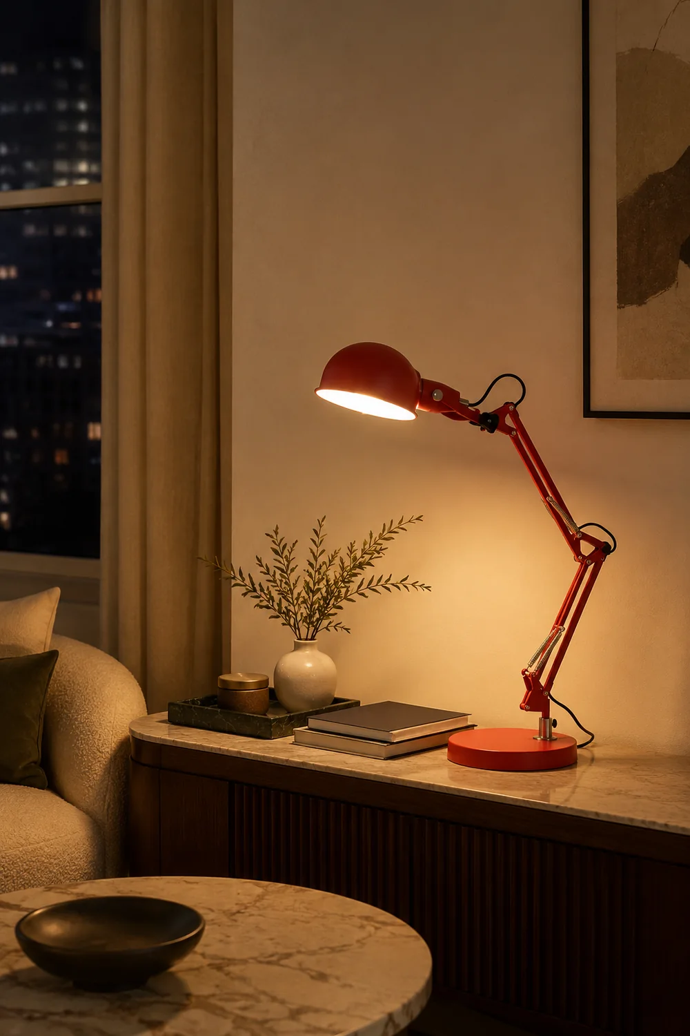 Kaiser Red Table Lamp - Lumpaz