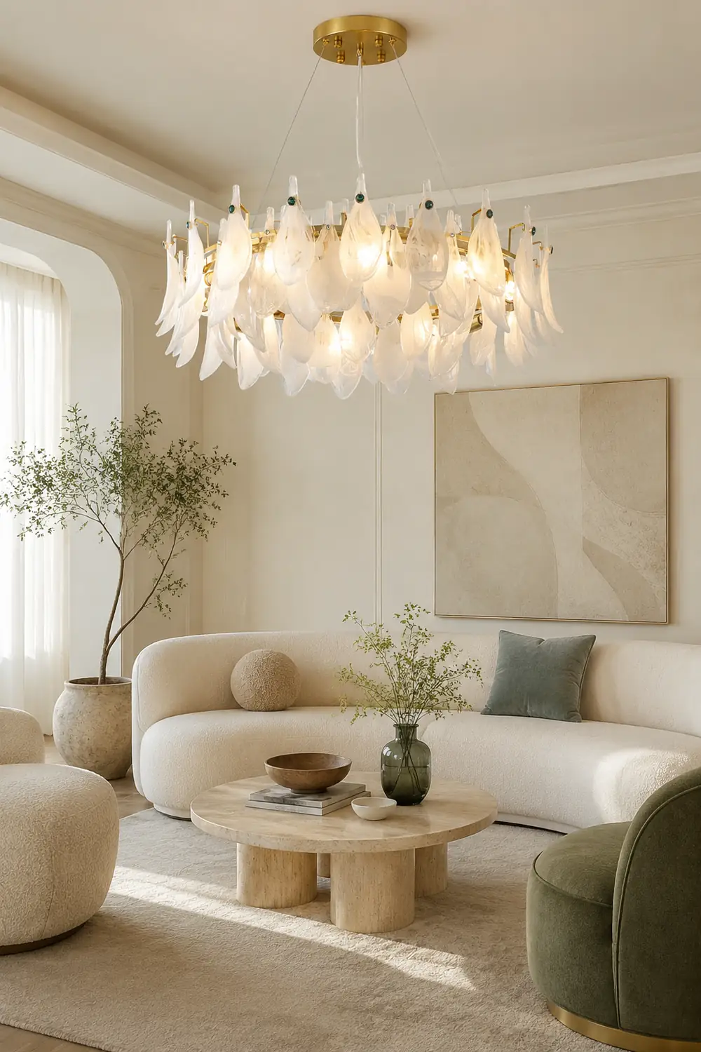 Valentino Cloud Glass Chandelier - Lumpaz