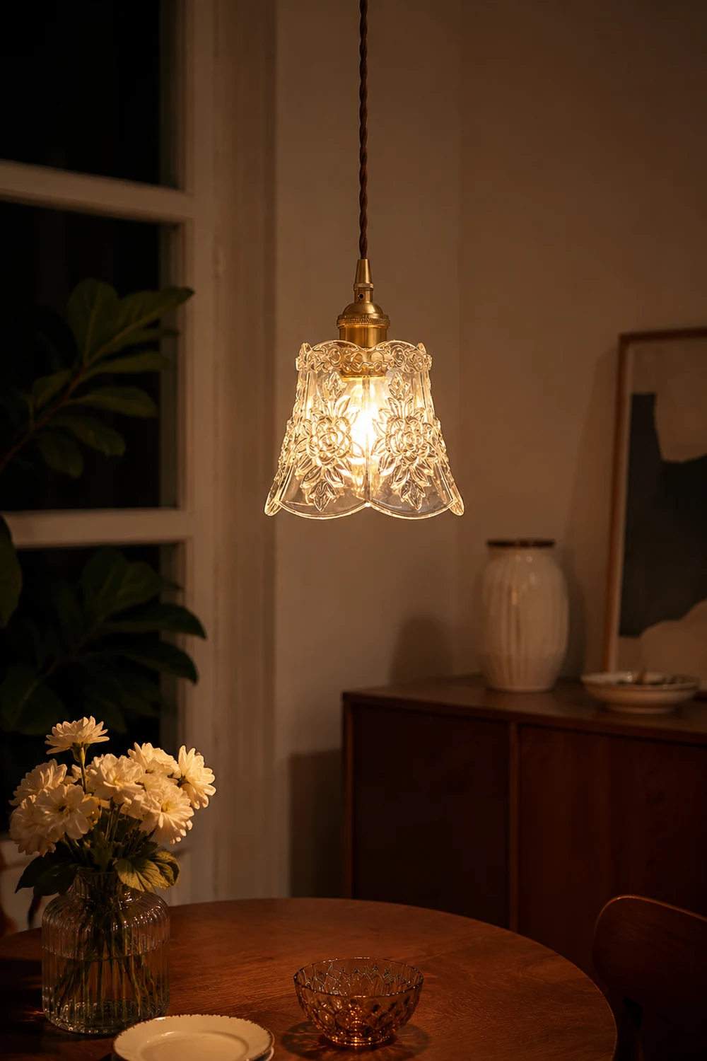 Flower Glass Pendant Lamp - Lumpaz