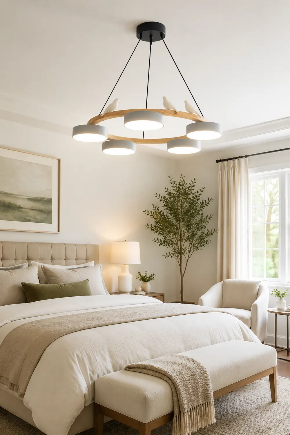 Sienna Bird Round Chandelier - Lumpaz