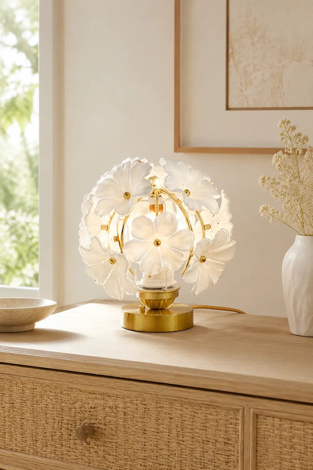 Grace Floral Table Lamp - Lumpaz