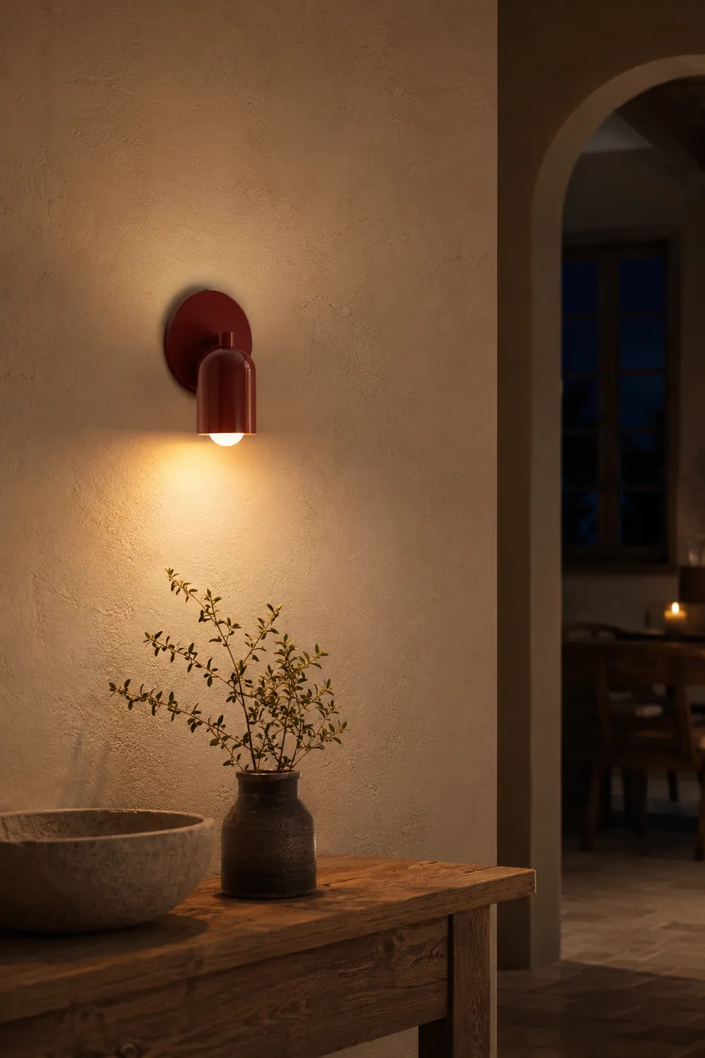 Simple Modern Small Stained Wall Sconce - Lumpaz