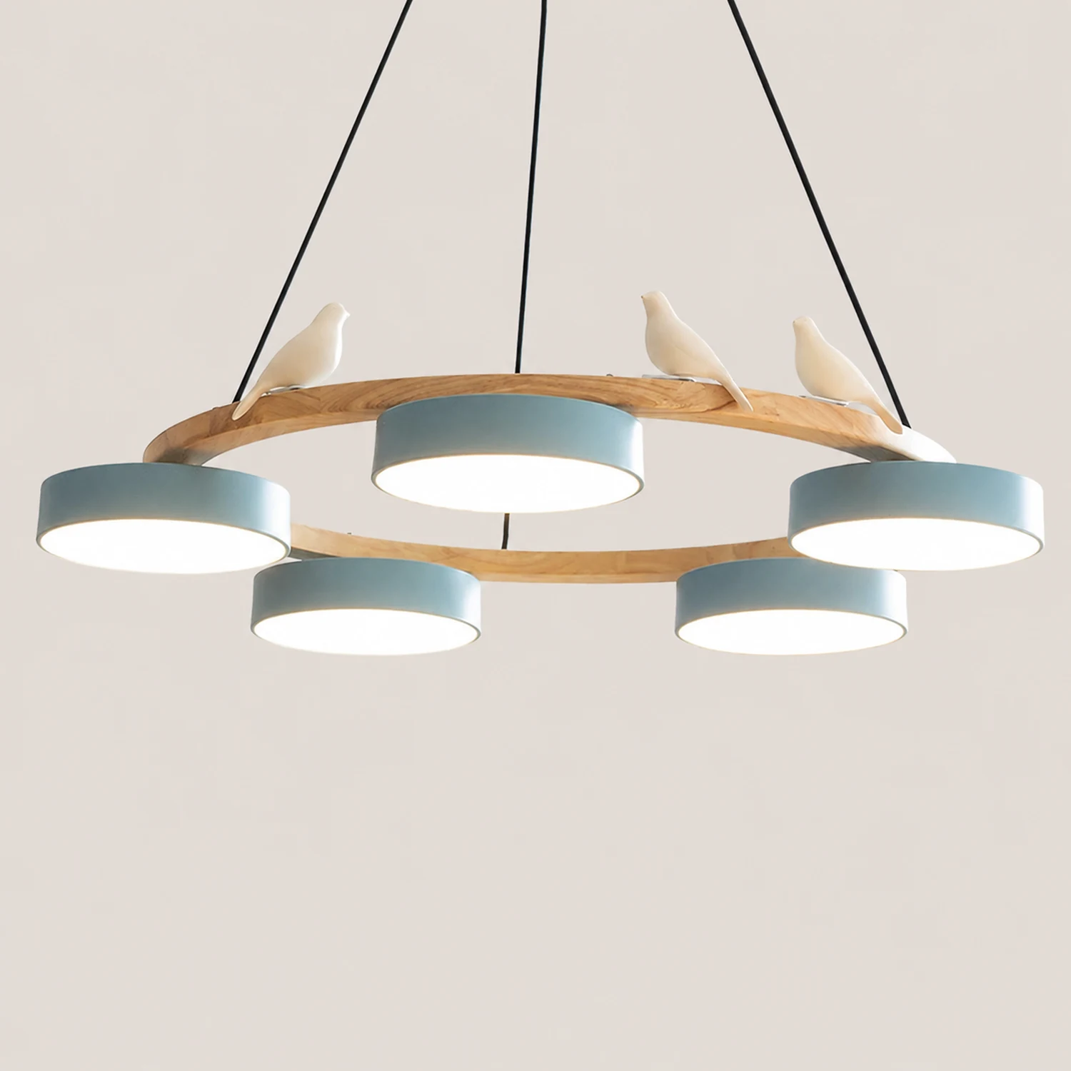 Sienna Bird Round Chandelier - Lumpaz