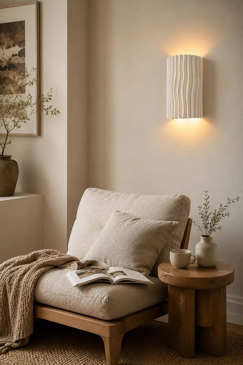 Pleated Resin Wall Lamp - Lumpaz