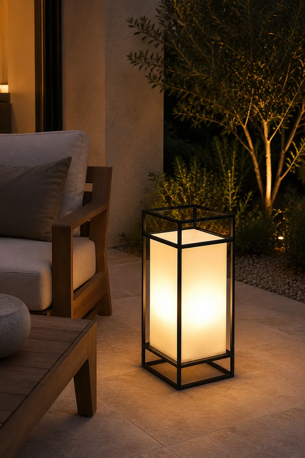 Cleo Lantern Outdoor Table Lamp - Lumpaz