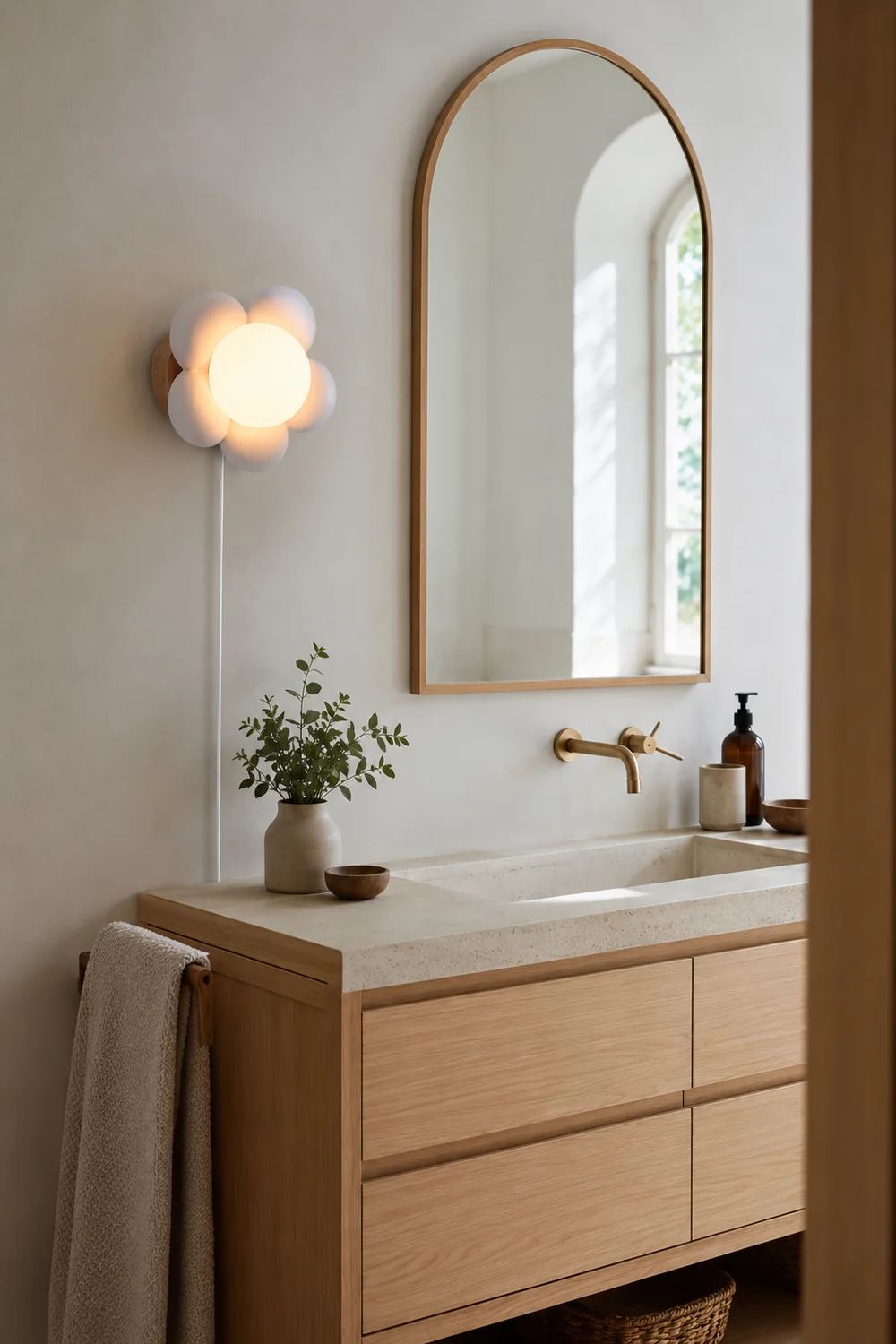 Bloom Flower Plug In Wall Lamp - Lumpaz