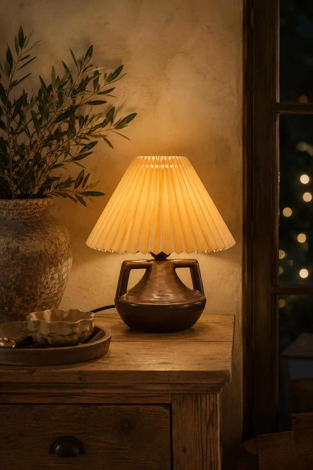Navia Pleated Table Lamp - Lumpaz