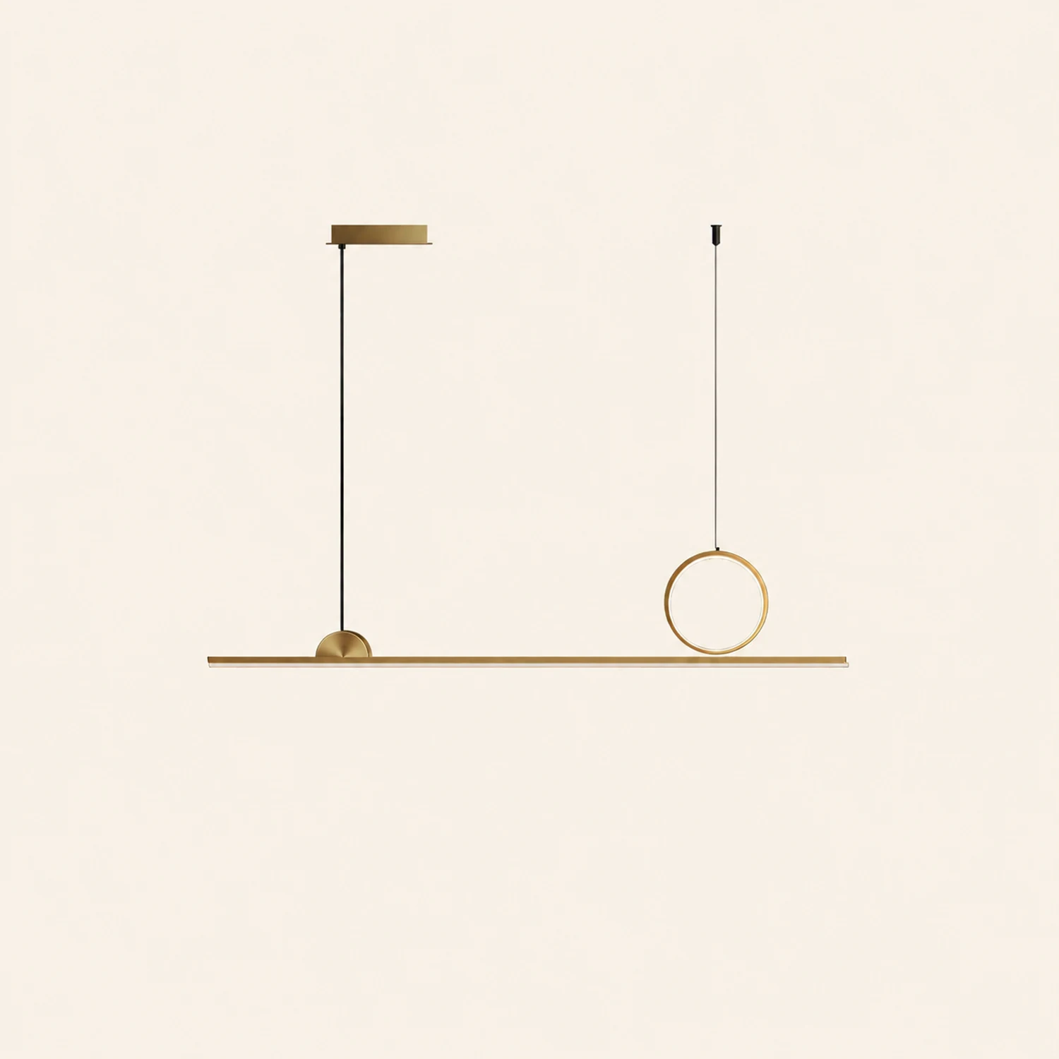 Circle Linear Pendant Lamp - Lumpaz