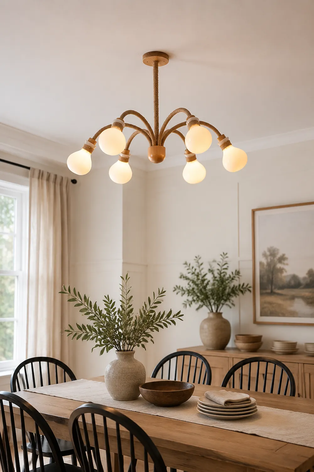 Hemp Rope Chandelier - Lumpaz