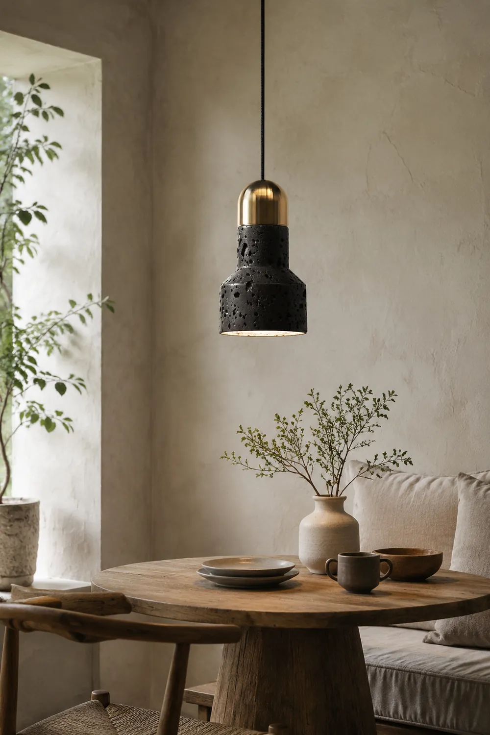 Qie Stone Pendant Lamp - Lumpaz