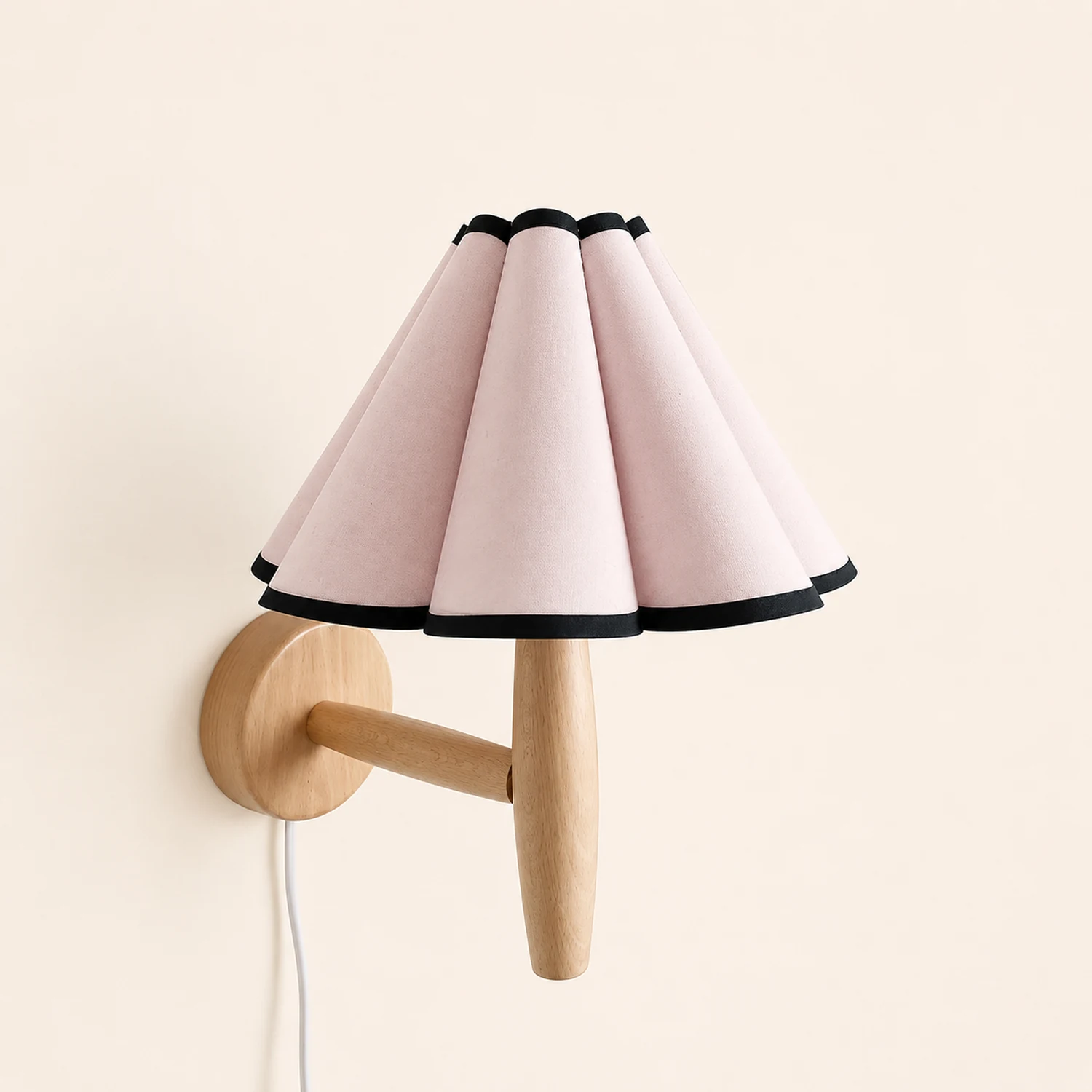 Vintage Fluted Plug In Wall Lamp - Lumpaz