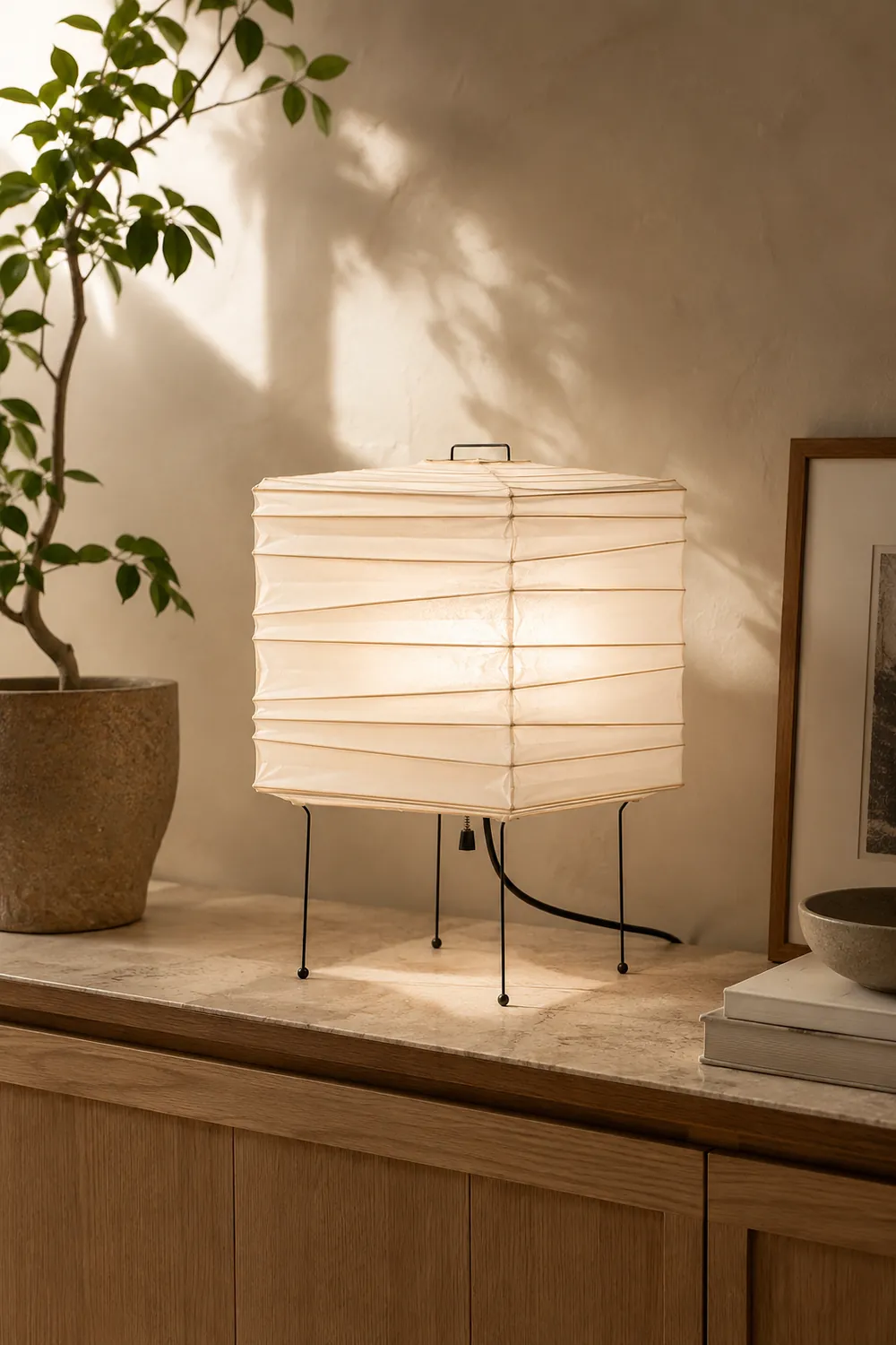 Washi Paper 3X Table Lamp - Lumpaz