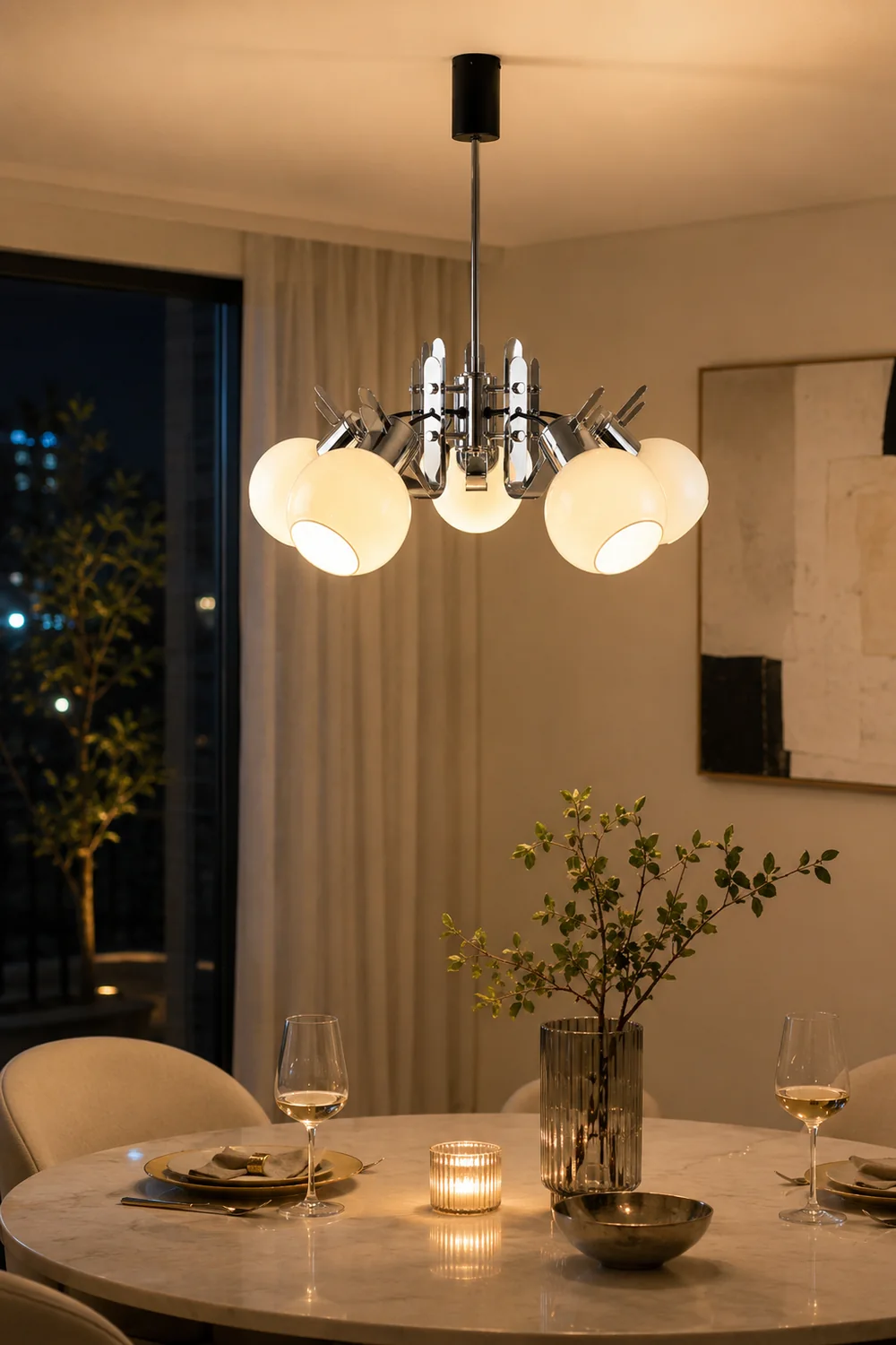 Geometrical Glass Chandelier - Lumpaz