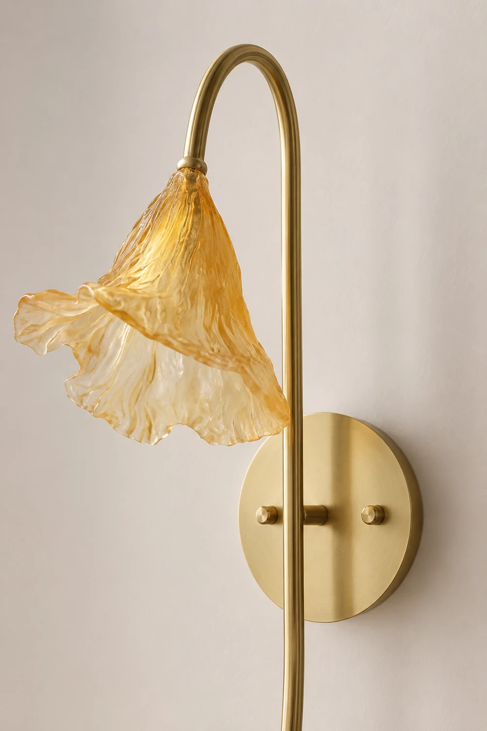 Lotus Amber Wall Lamp - Lumpaz