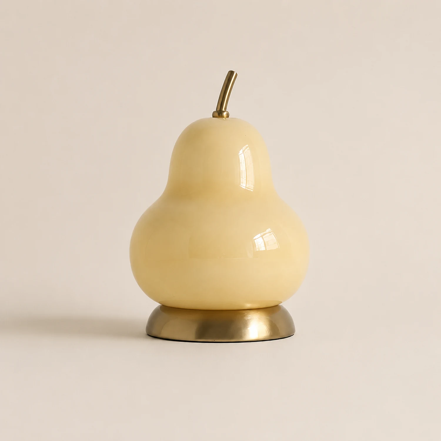 Pear Glass Built-in Battery Table Lamp - Lumpaz