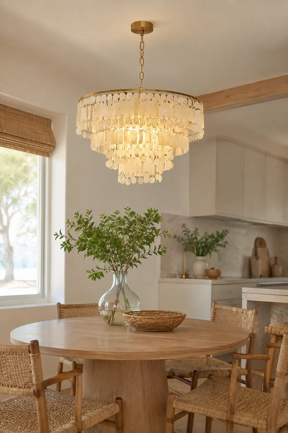 Capiz Shell Chandelier - Lumpaz