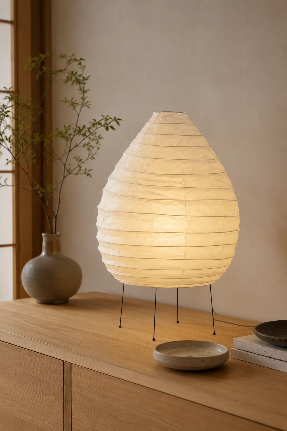Washi Paper 22N Table Lamp - Lumpaz