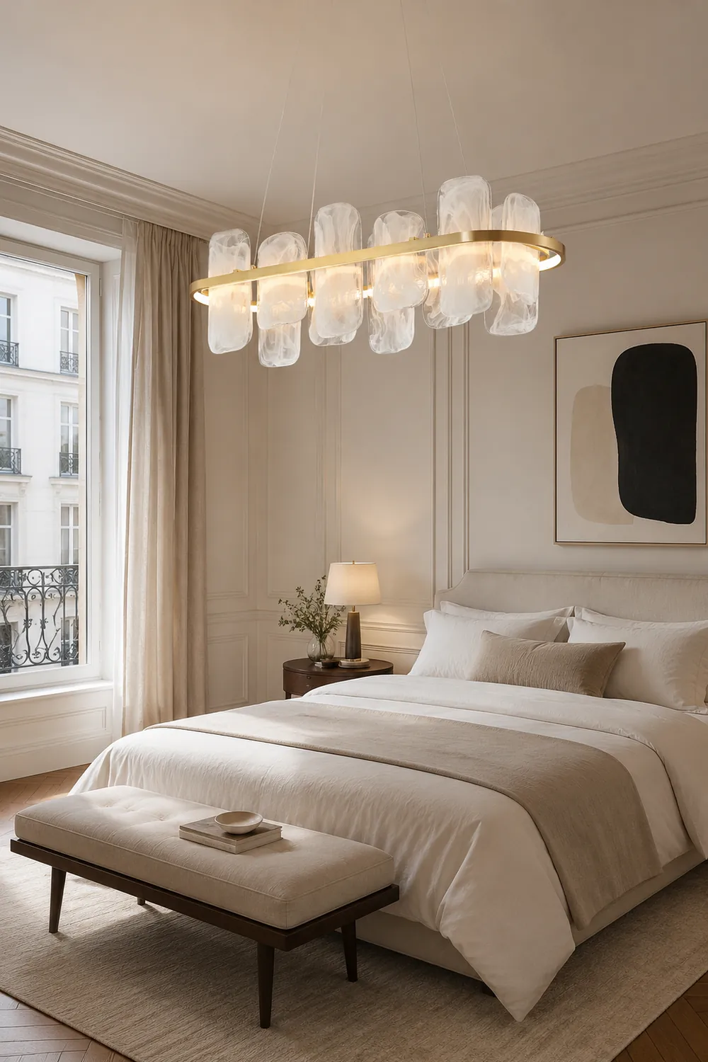 Mille Long Glass Chandelier - Lumpaz