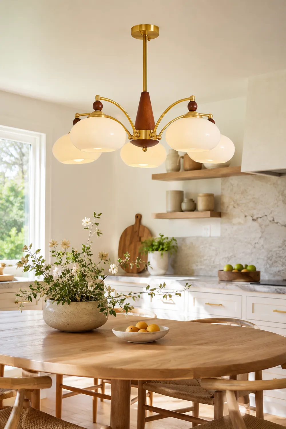 Tillary Wood Chandelier - Lumpaz