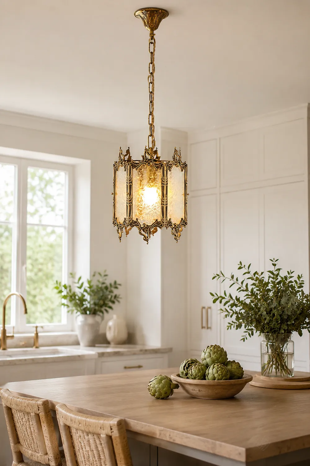 Gorgeous Brass Lantern Pendant Lamp - Lumpaz
