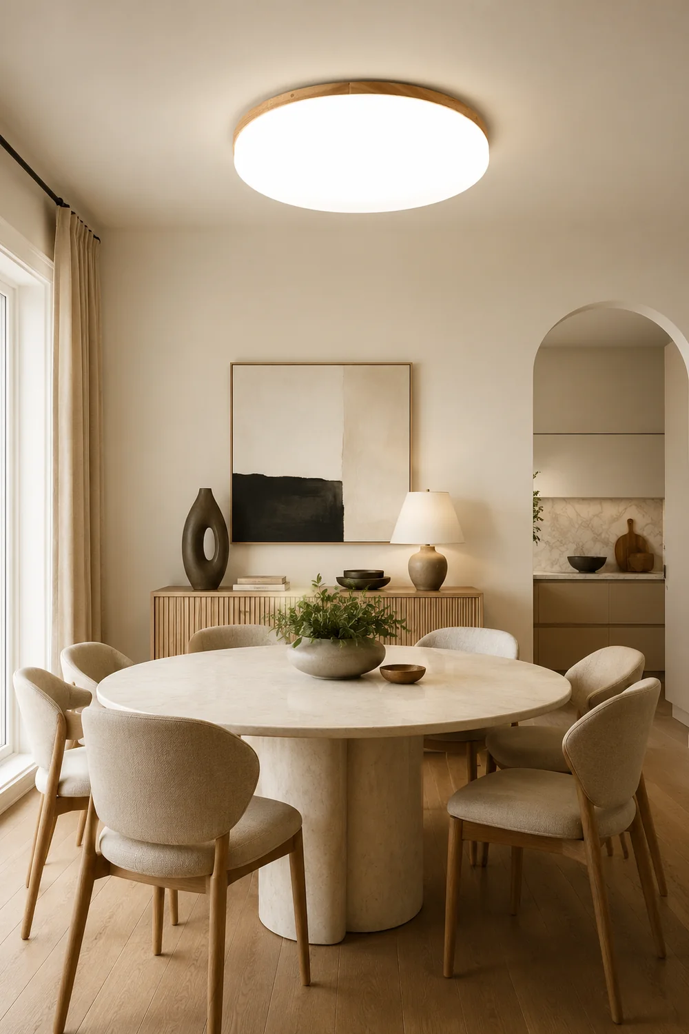 Simple Round Acrylic LED Ceiling Light - Lumpaz