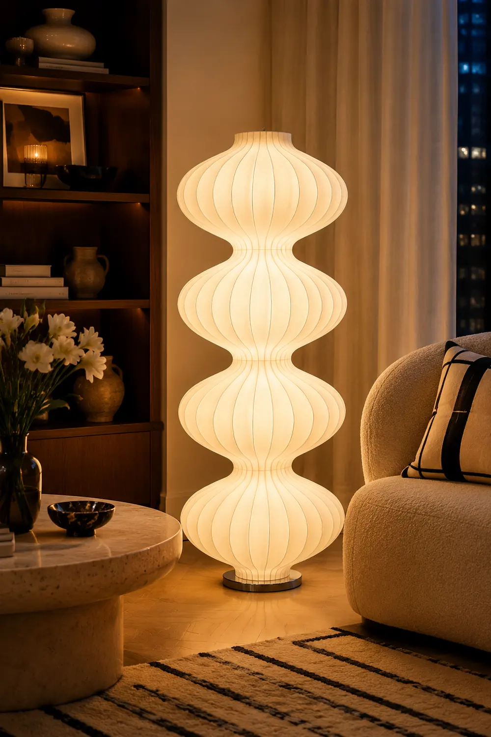 Mudusa Silk Floor Lamp - Lumpaz