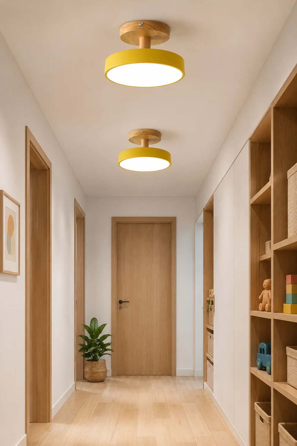 Colorful Round Flush Mount Ceiling Light - Lumpaz