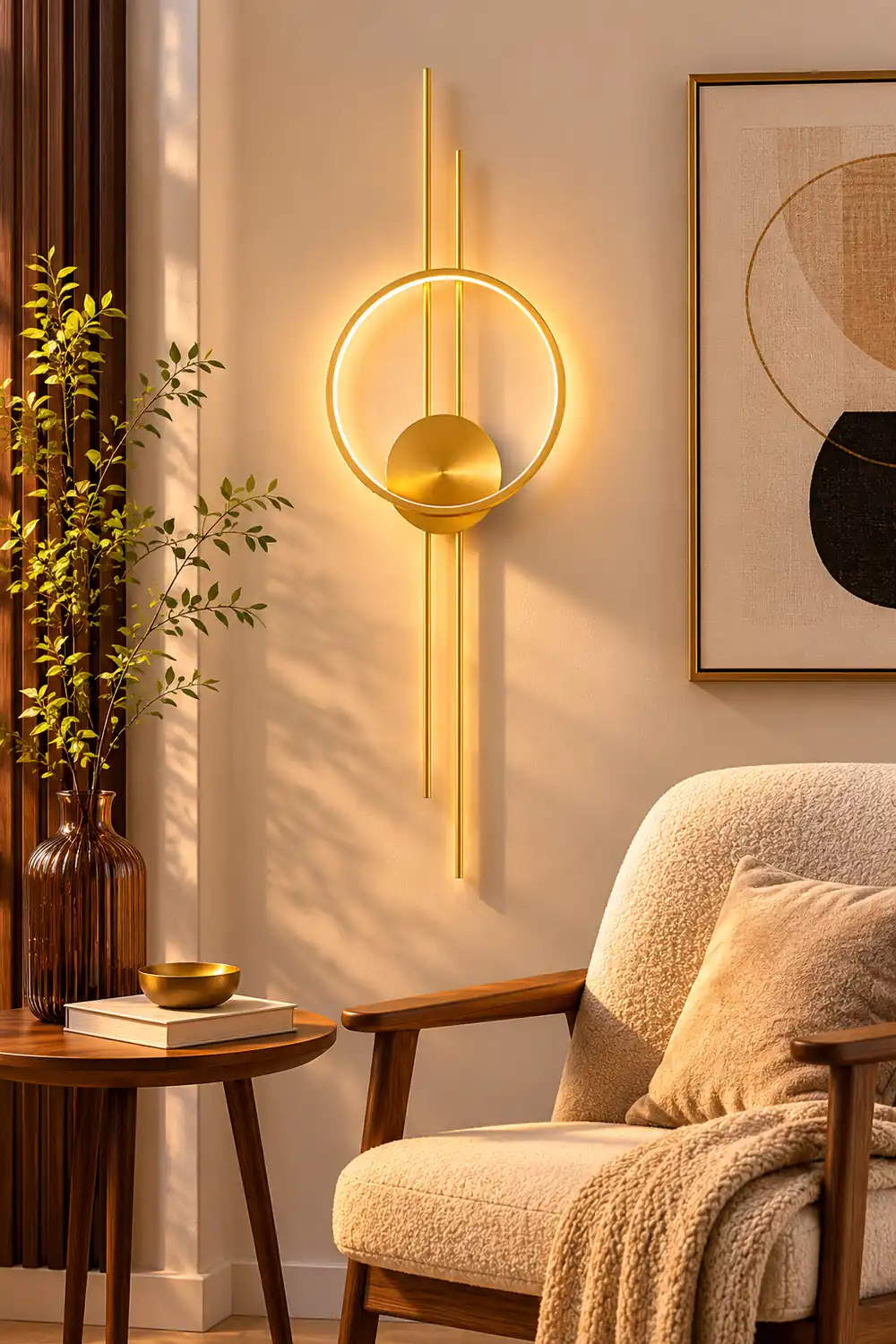 Circle And Line Wall Lamp - Lumpaz