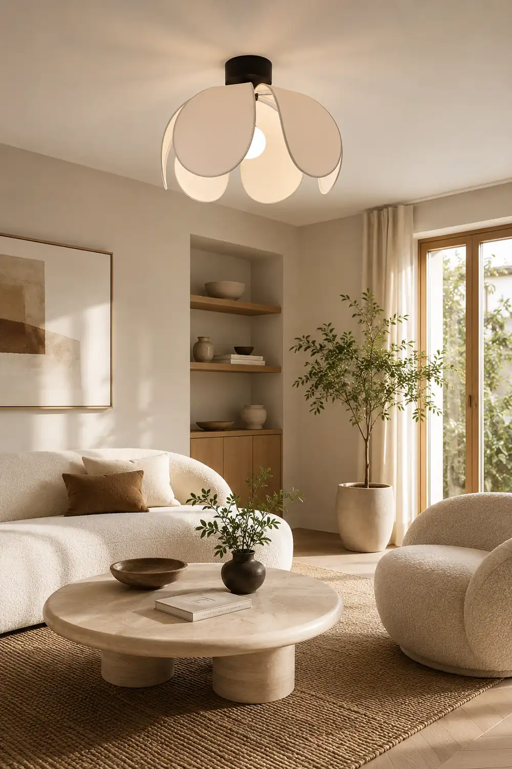 Flower Fabric Ceiling Lamp - Lumpaz