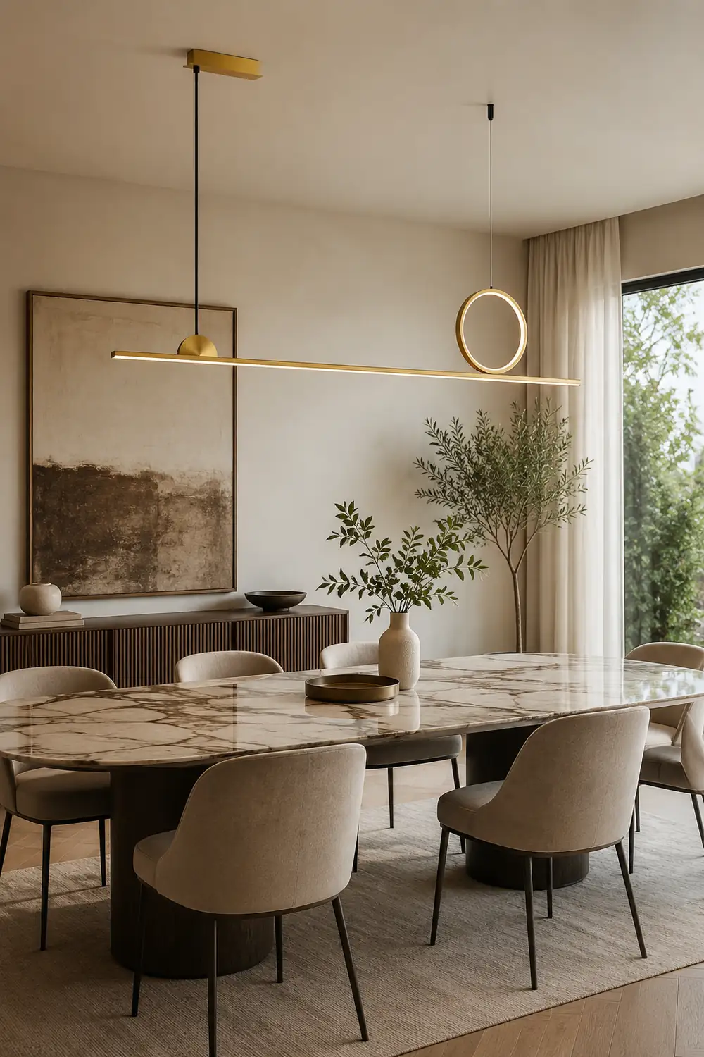 Circle Linear Pendant Lamp - Lumpaz