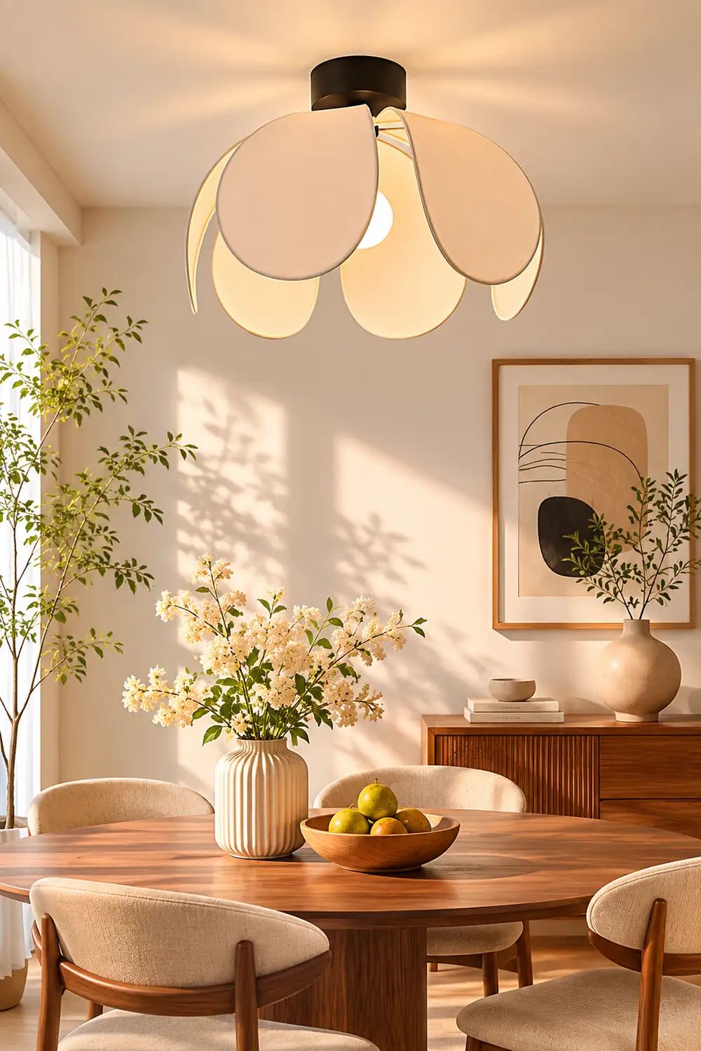 Flower Fabric Ceiling Lamp - Lumpaz