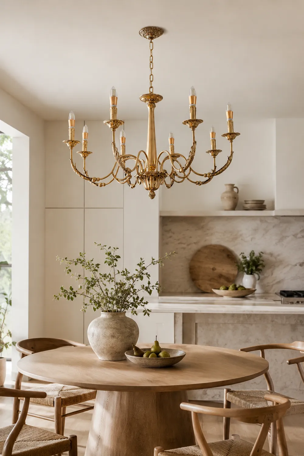 Candle Brass Chandelier - Lumpaz