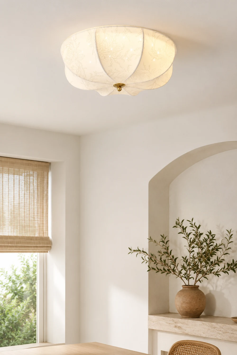 Orchid Fabric Ceiling Lamp - Lumpaz