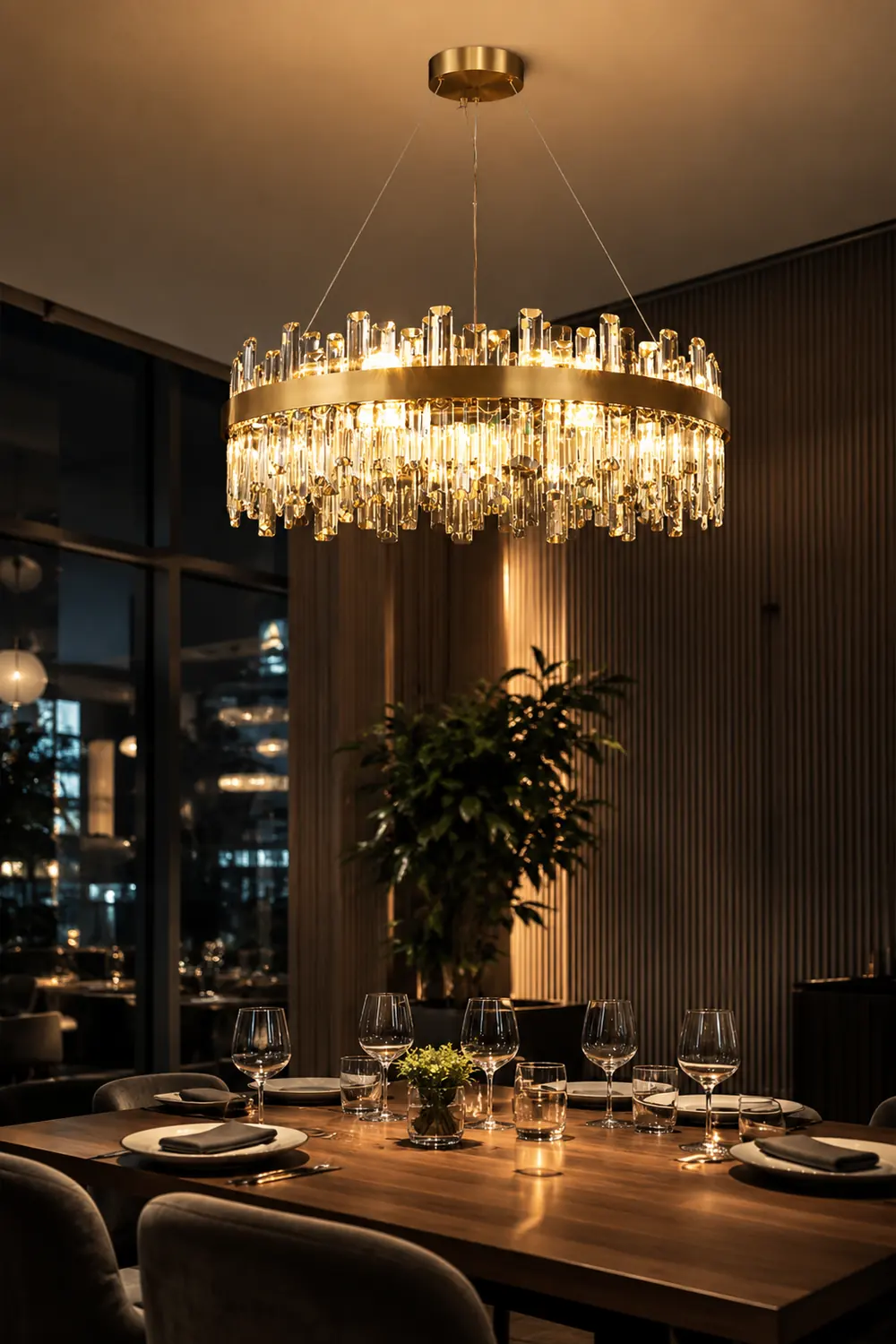 Crystal Statement Chandelier - Lumpaz