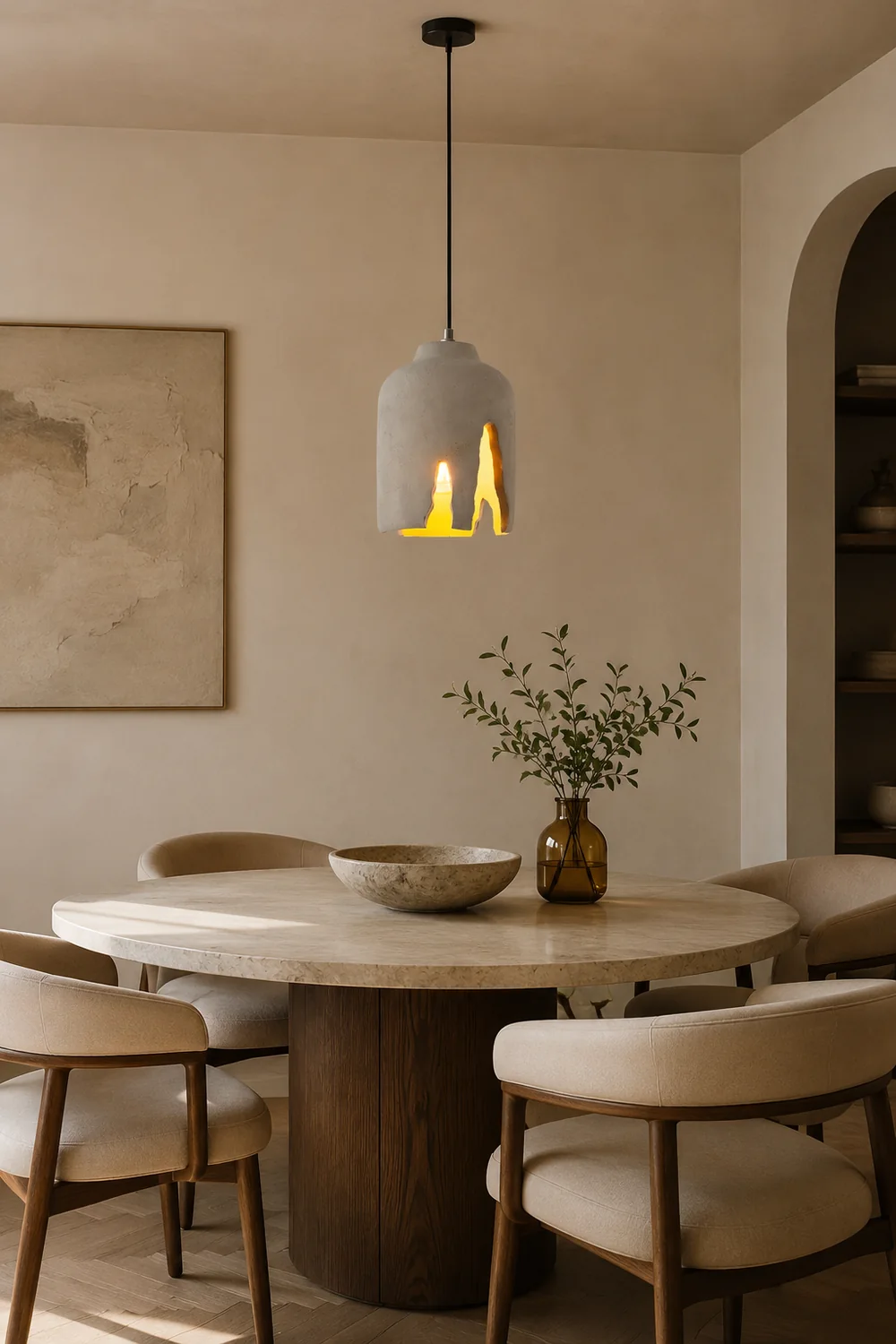 Cement Hanging Lamp - Lumpaz