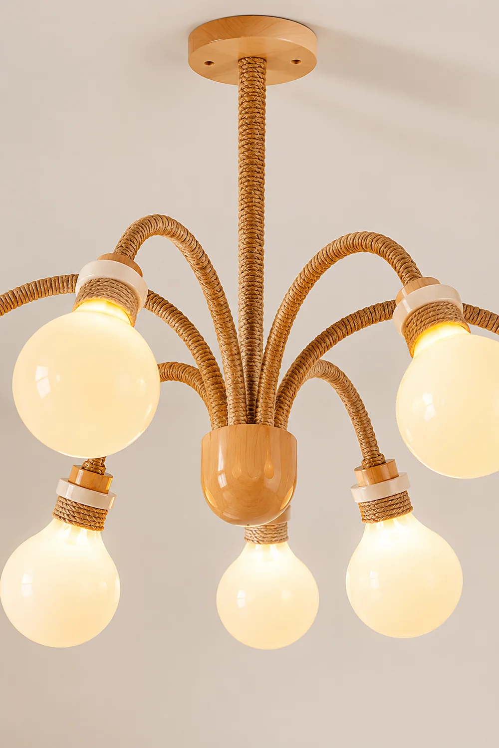 Hemp Rope Chandelier - Lumpaz