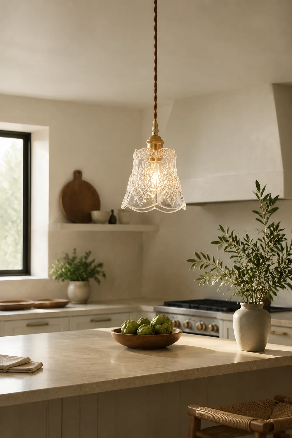 Flower Glass Pendant Lamp - Lumpaz