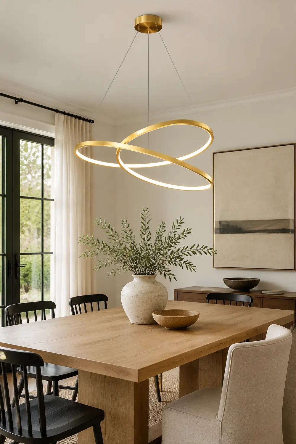 Geometric Curve Chandelier - Lumpaz