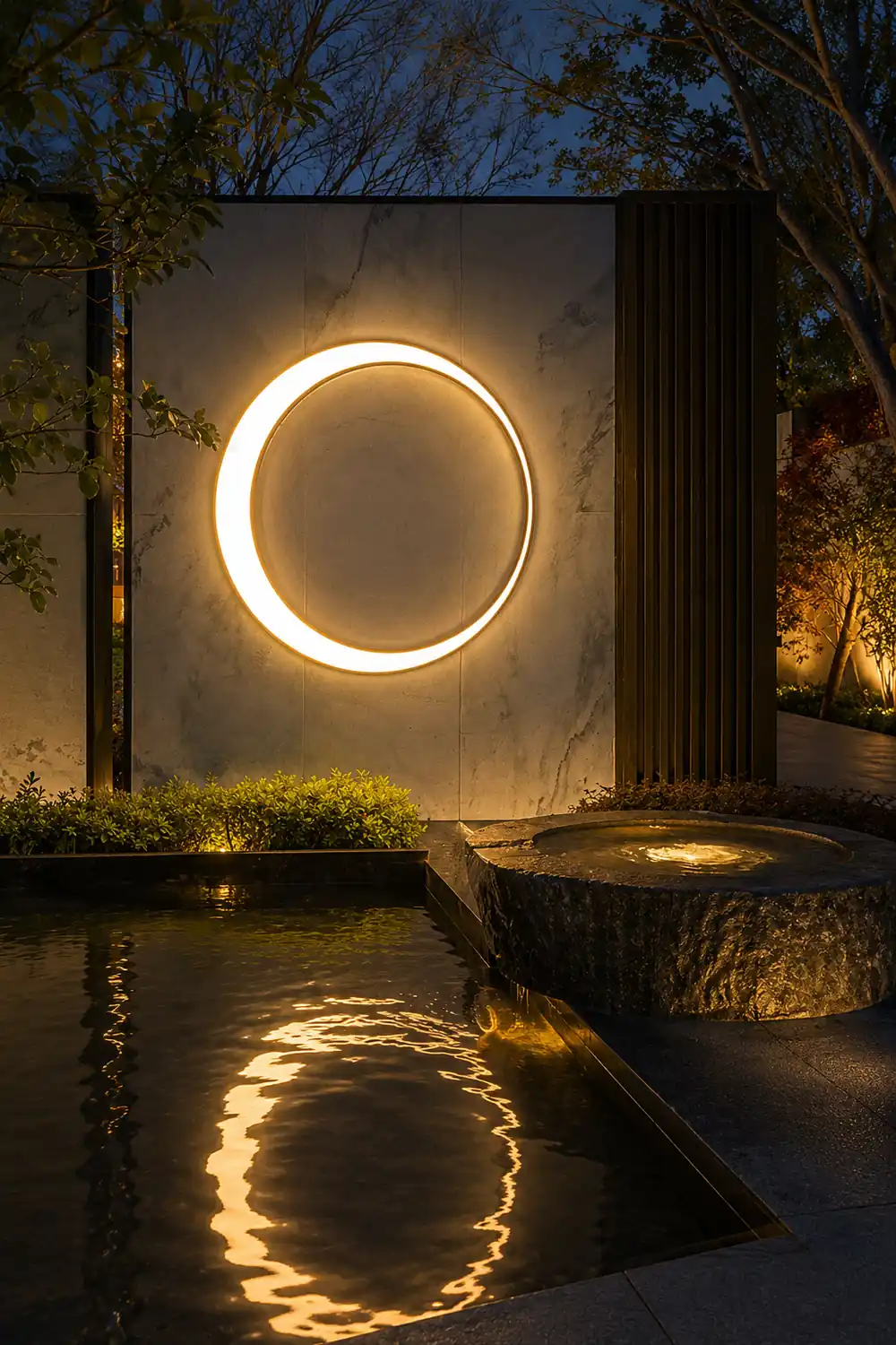 Moon Solar Outdoor Wall Lamp - Lumpaz