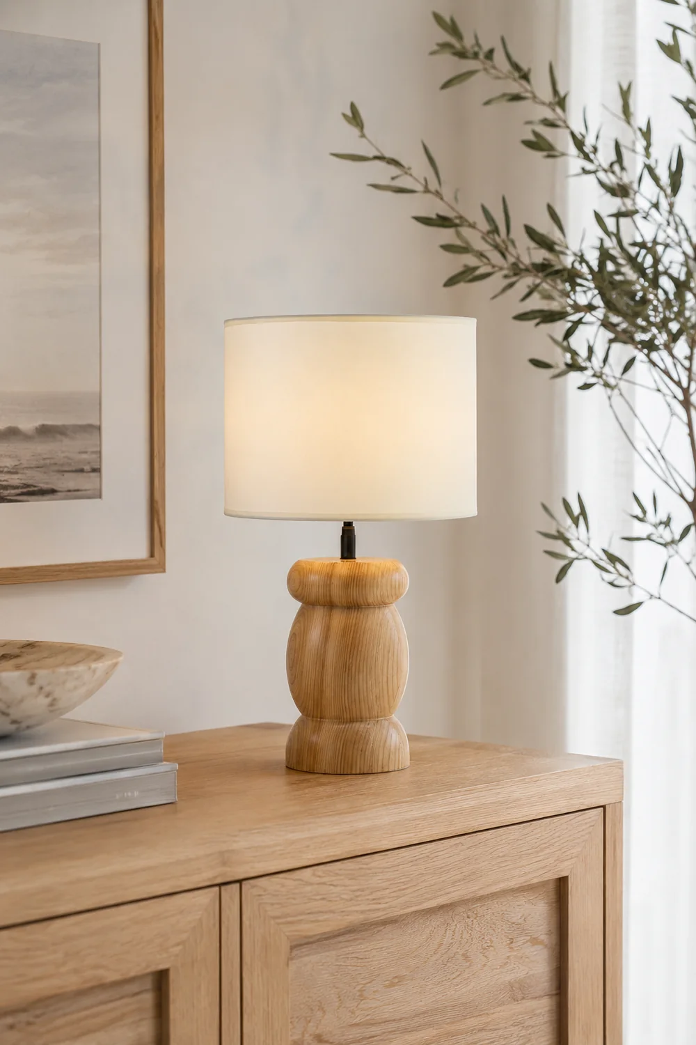Pebble Wood Table Lamp - Lumpaz