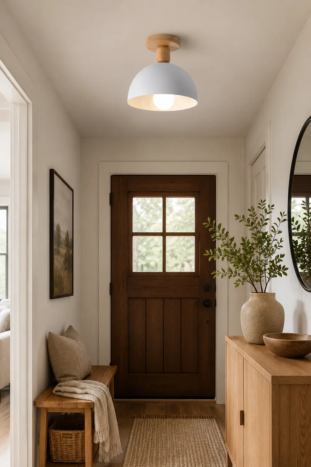 Scandinavian Simple Round Ceiling Light - Lumpaz
