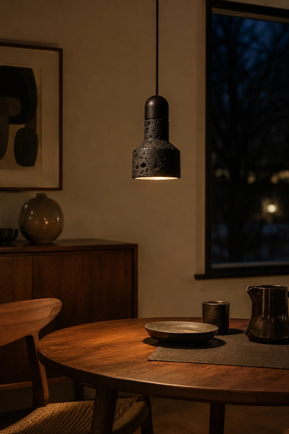 Qie Stone Pendant Lamp - Lumpaz