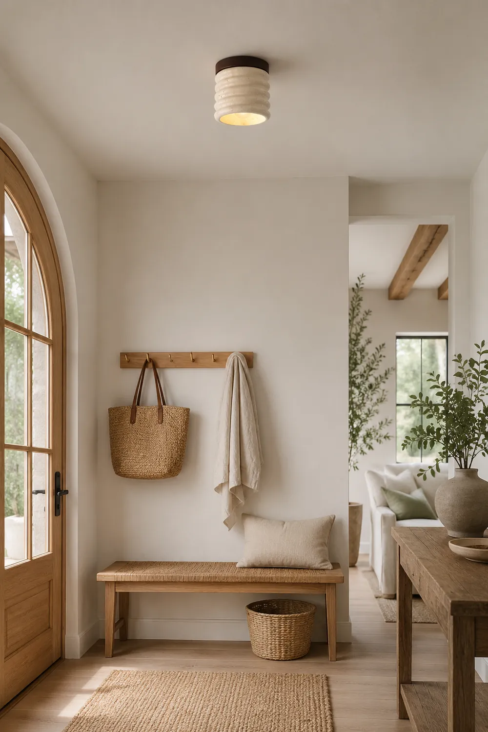 Vaarnii Travertine Ceiling Lamp - Lumpaz